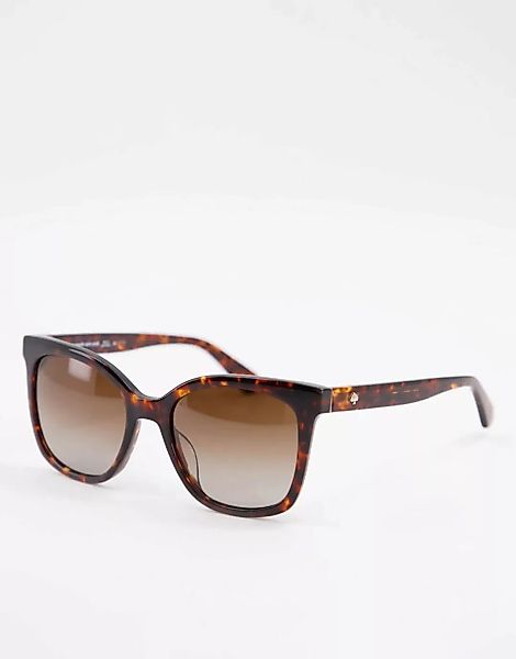 Kate Spade – Sonnenbrille mit eckigen Gläsern-Braun günstig online kaufen
