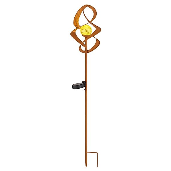 Globo Solarleuchte Metall 90 cm Rost günstig online kaufen