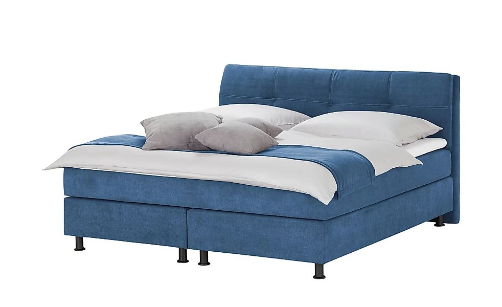SKAGEN BEDS Boxspringbett - blau - 205 cm - 112,5 cm - Betten > Boxspringbe günstig online kaufen