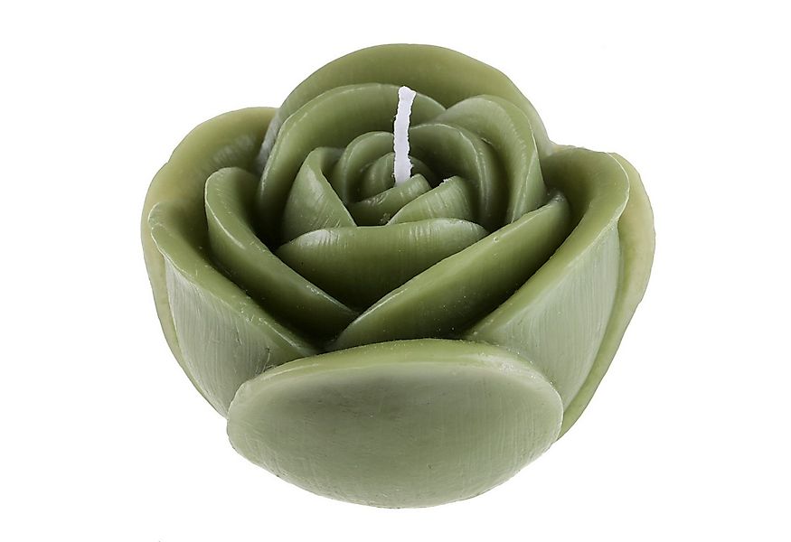 Santex Formkerze Kerze in Rosenform, Ø7cm x 4,5cm. Rosenkerze, Geschenk günstig online kaufen