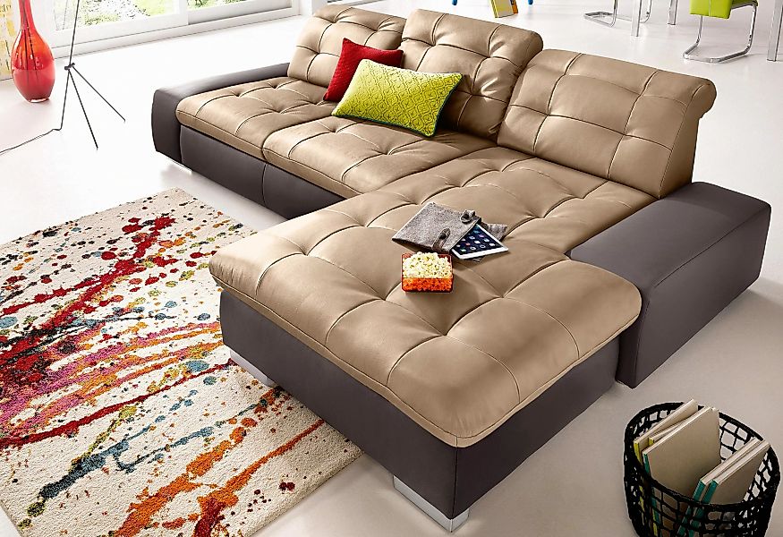 DOMO collection Ecksofa "Star L-Form", wahlweise mit Bettfunktion günstig online kaufen