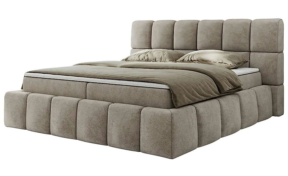 Boxbett mit Bettkasten Nira ¦ beige ¦ Maße (cm): B: 214 H: 113 Betten > Kom günstig online kaufen