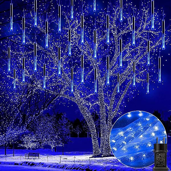 LMaxhome LED-Lichterkette Röhre Regenlichterkette Meteorschauer Weihnachtsd günstig online kaufen