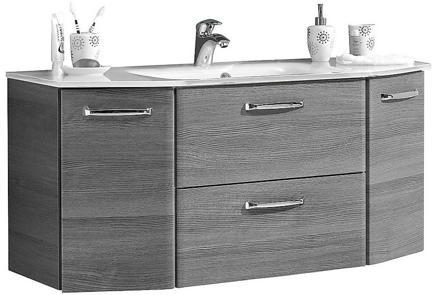 Saphir Waschtisch Quickset Waschplatz inkl. Glaswaschtisch, 112 cm breit, 2 günstig online kaufen