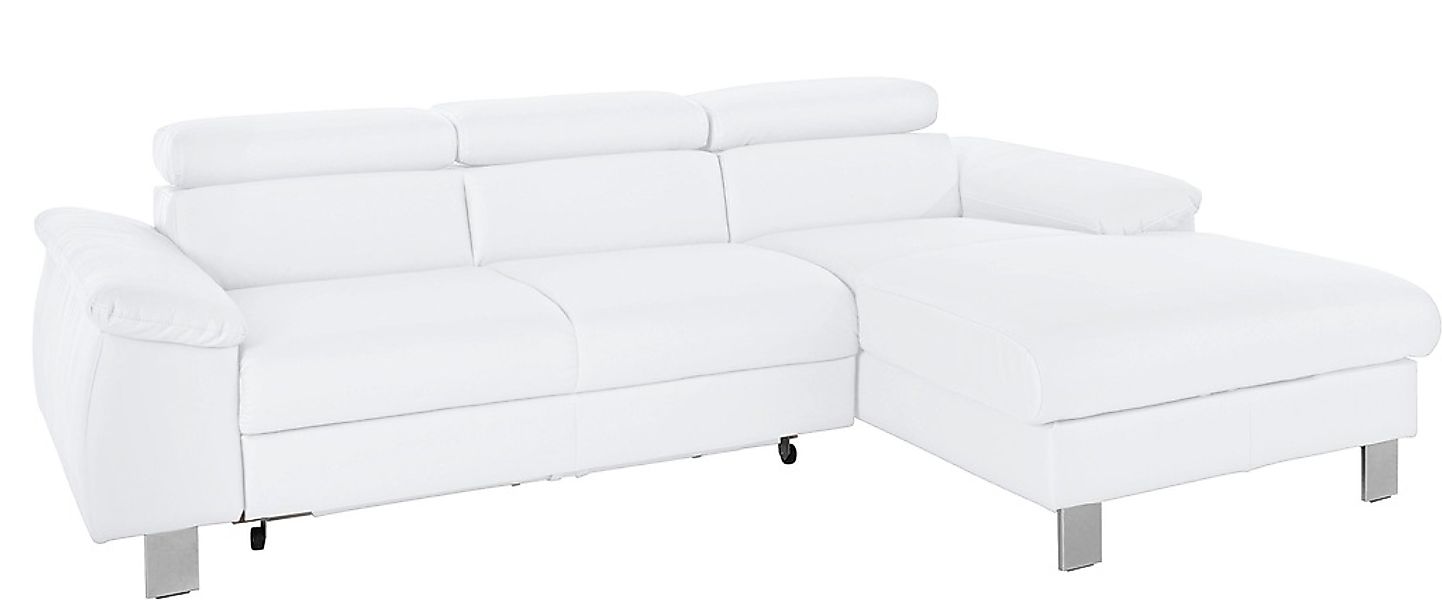 COTTA Ecksofa Komaris, Ecksofa, wahlweise mit RGB-LED-Beleuchtung und Bettf günstig online kaufen