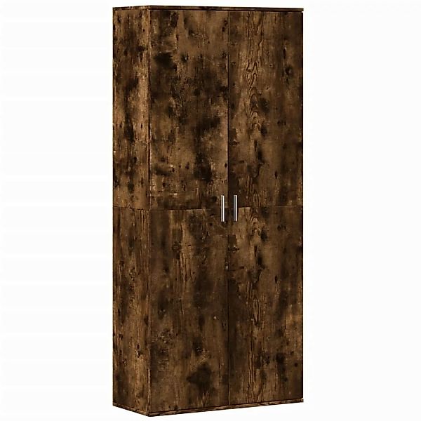 vidaXL Fächerschrank Highboard Räuchereiche 80x35x180 cm günstig online kaufen