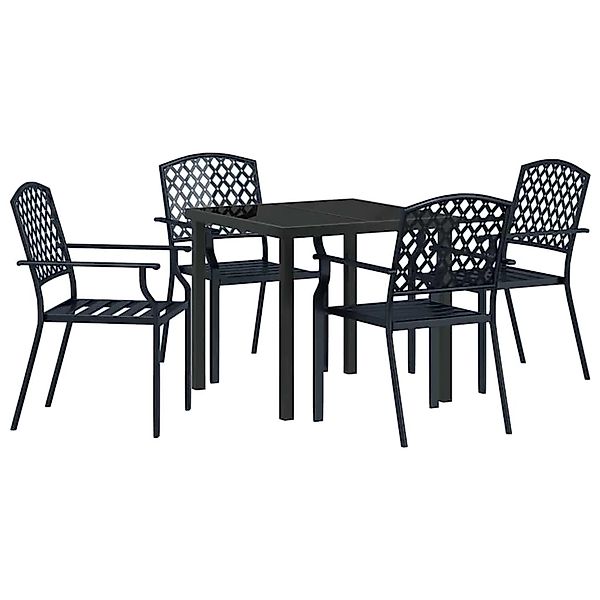 vidaXL 5-Teiliges Garten-Essbereich Anthrazitstahl 3379304 günstig online kaufen