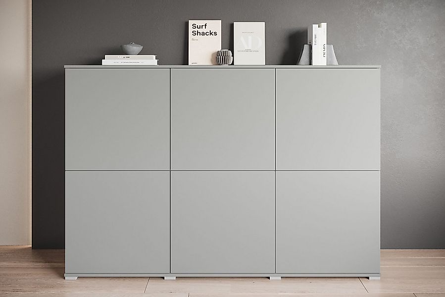 INOSIGN Highboard Kenia, moderne grifflose Hochkommode mit 6 Türen, Breite günstig online kaufen