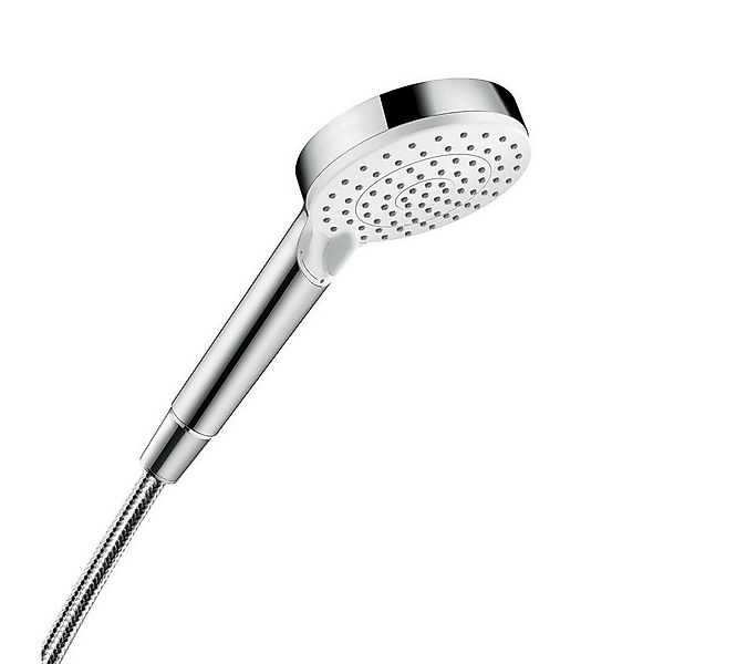 hansgrohe Duscharmatur Hansgrohe Handbrause CROMETTA Vario weiß/chrom 2 Str günstig online kaufen