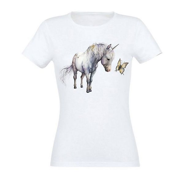 Banco T-Shirt Banco T-Shirt Damen Einhorn Unicorn Druckdesign Sommershirt günstig online kaufen