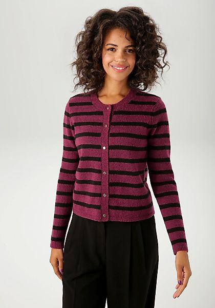 Aniston CASUAL Strickjacke, im Streifen-Dessin - NEUE KOLLEKTION günstig online kaufen