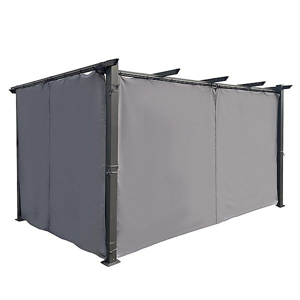 Jet-Line Seitenvorhang Anthrazit  für Pavillon Luxor/Kairo 2 Stück je ca 3 günstig online kaufen