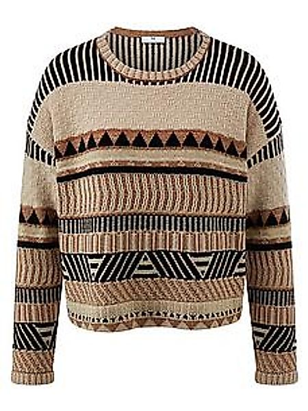 Rundhals-Pullover Peter Hahn beige günstig online kaufen