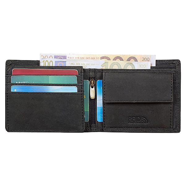 Benthill Geldbörse Herren Echtleder RFID Portemonnaie günstig online kaufen