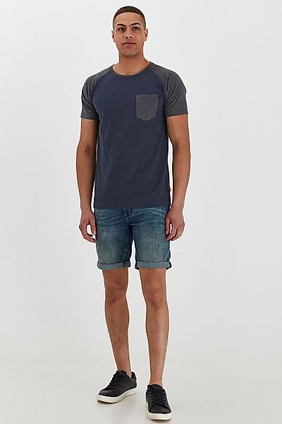 Indicode Rundhalsshirt IDGresham Kurzarmshirt im Baseball-Look günstig online kaufen