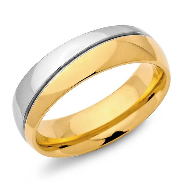 Unique Fingerring Unique Edelstahlring vergoldet 6mm günstig online kaufen