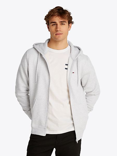 Tommy Jeans "TJM REG S FLAG ZIP FLEECE THRU", mit bestickten Markenlogo auf günstig online kaufen