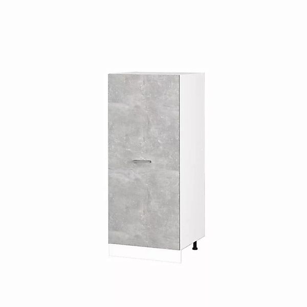 Vicco Backofenumbauschrank Küchenhochschrank R-Line 60 cm Weiß Beton große günstig online kaufen