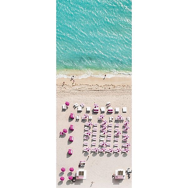 Komar Fototapete Vlies Pink Umbrella 100 x 250 cm  100 x 250 cm günstig online kaufen