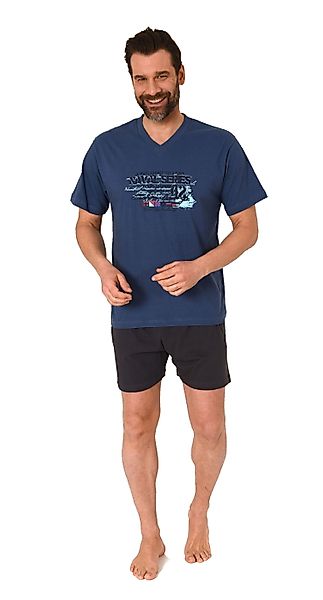 Normann Pyjama Herren kurzarm Schlafanzug Shorty günstig online kaufen