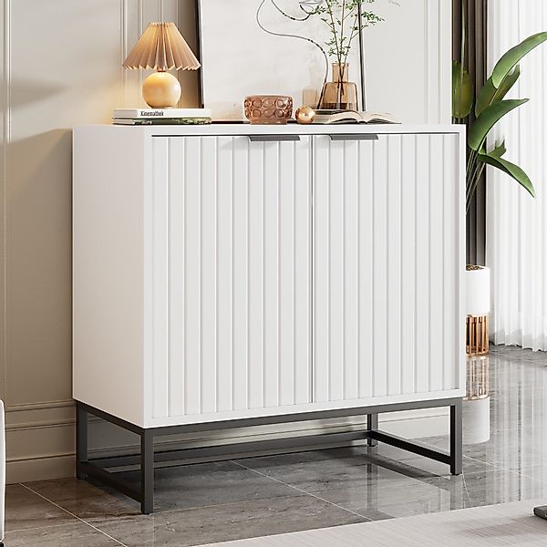 STILVORA Sideboard wohnzimmer weiß,Buffetschrank Küchenschrank in günstig online kaufen