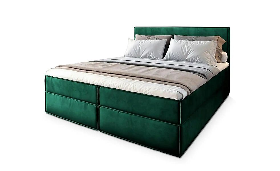 MASSENO Boxbett mit Bettkasten Pellio ¦ grün ¦ Maße (cm): B: 160 H: 98 Bett günstig online kaufen