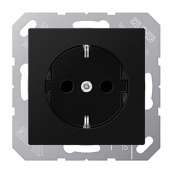 Jung Steckdose Schutzkontakt 16 A 250 V Graphitschwarz Matt günstig online kaufen