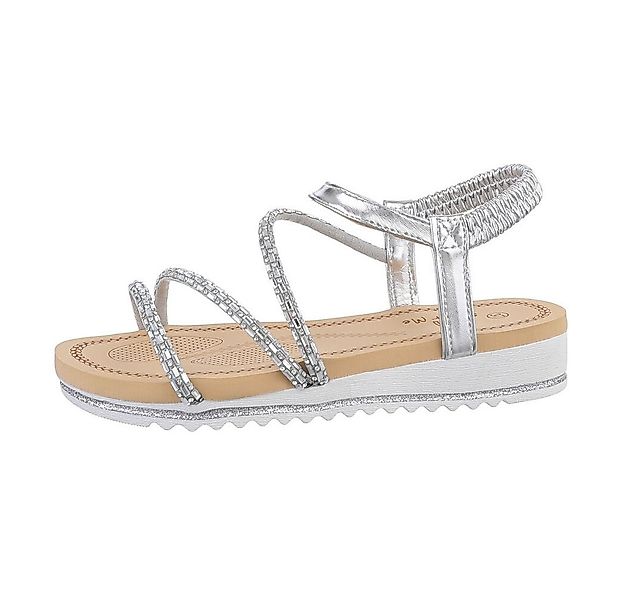 Ital-Design Damen Freizeit Riemchensandalette (85960187) Keilabsatz/Wedge K günstig online kaufen