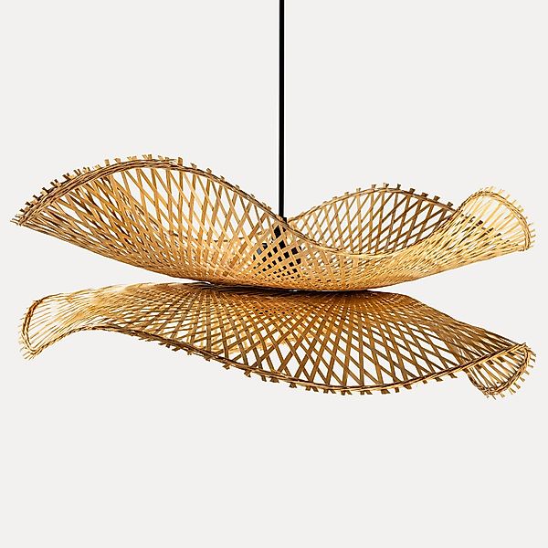 riess-ambiente Hängeleuchte ORGANIC LIVING 50cm natur günstig online kaufen