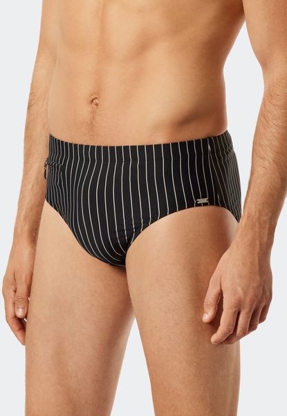 Schiesser Badeslip "Nautical Casual" mit weißen Streifen günstig online kaufen