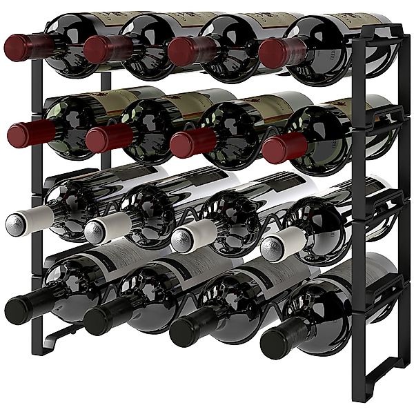 furnicato Weinregal 4-stufiges Weinregal, freistehendes Regal günstig online kaufen
