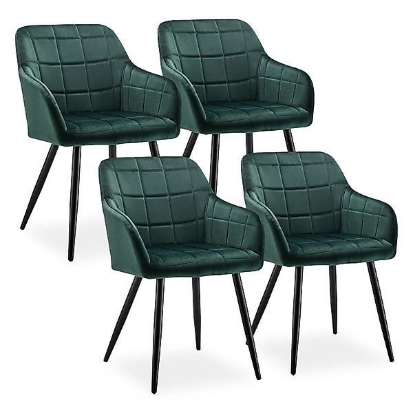 Ofcasa Esszimmerstuhl Polsterstühle (4er Set), Samt günstig online kaufen