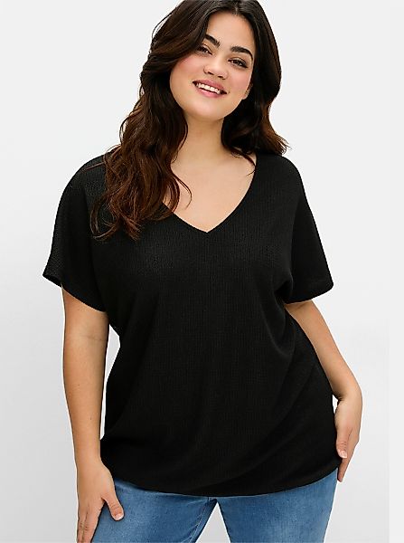 Sheego T-Shirt V-Shirt günstig online kaufen