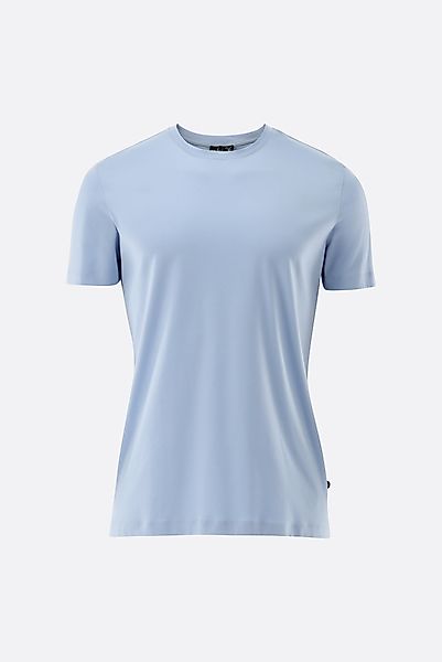 T-Shirt aus Schweizer Baumwolle mit Rundhals Slim Fit günstig online kaufen