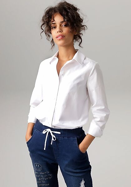 Aniston CASUAL Longbluse, mit kurzen Seitenschlitzen günstig online kaufen