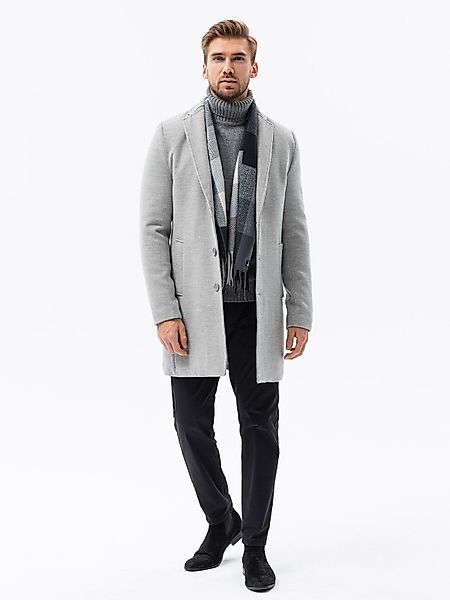 OMBRE Kurzmantel Klassischer Herrenmantel - grau günstig online kaufen