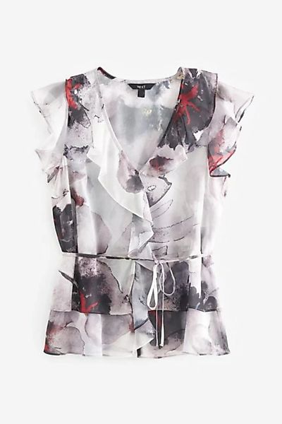 Next Blusenshirt Bluse zum Binden mit Rüschendetails (1-tlg) günstig online kaufen