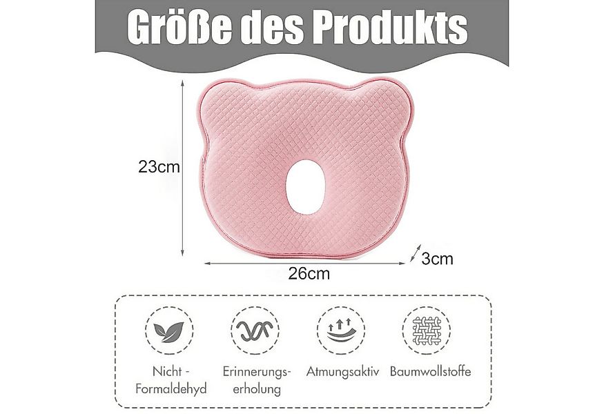 Mutig Babykissen Kopfkissen Neugeborene Memory Foam,Reisekissen, für Babys günstig online kaufen