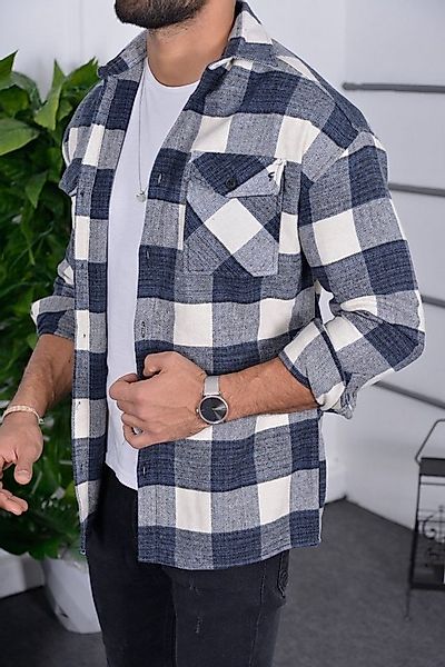 Megaman Jeans Flanellhemd Herren Holzfällerhemd Flanellhemd Kariert Freizei günstig online kaufen