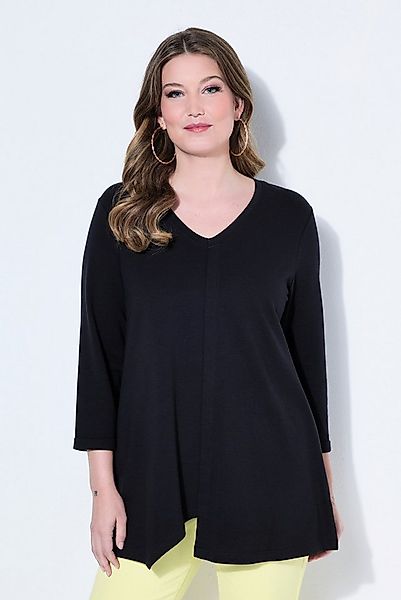 MIAMODA T-Shirt T-Shirt A-Linie asymmetrischer Saum 3/4-Ärmel günstig online kaufen