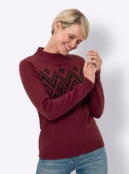 Sieh an! Strickpullover Stehkragenpullover günstig online kaufen