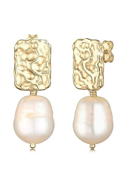 Elli Premium Perlenohrringe Barock Süßwasserzuchtperlen Weiß 925 Sterling S günstig online kaufen