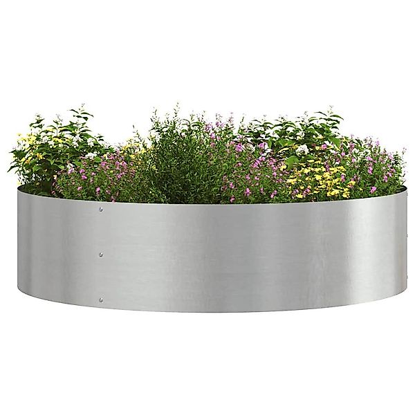 vidaXL Blumentopf Gartenblumentopf Silber 80 x günstig online kaufen