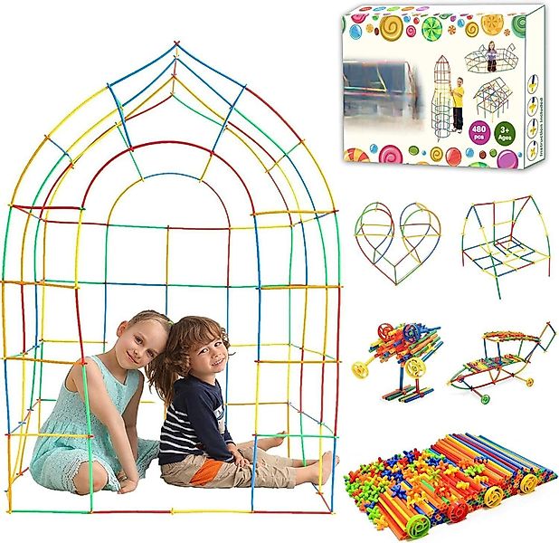 LA CUTE Bauspielzeug Konstruktionsset 480 Teile günstig online kaufen