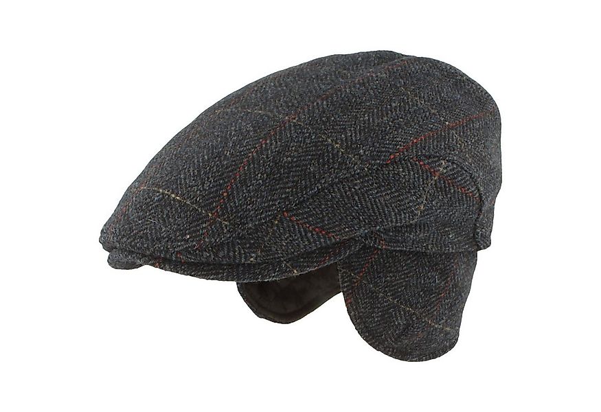 Breiter Schiebermütze Flache Schiebermütze aus Wolle mit Ohrenschutz günstig online kaufen