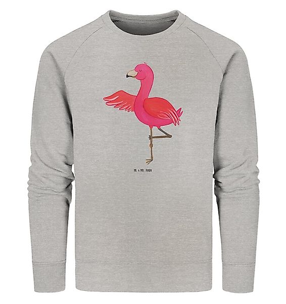 Mr. & Mrs. Panda Longpullover Größe XXL Flamingo Yoga - Heather Grey - Gesc günstig online kaufen