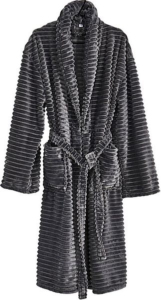 done.® Bademantel, Langform, Flanell, Kapuze, Gürtel günstig online kaufen