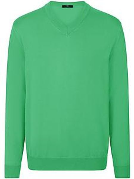 V-Pullover Peter Hahn grün günstig online kaufen
