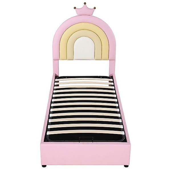 Gotagee Polsterbett Jugendbett 90x200cm Stauraum Funktionsbett PU Einzelbet günstig online kaufen
