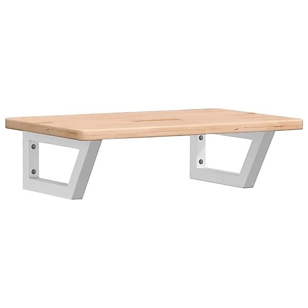 vidaXL Waschtischplatte mit Halterung Stahl und Massivholz Eiche 3302334 günstig online kaufen